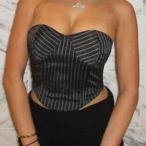 princess poly pin stripe corset